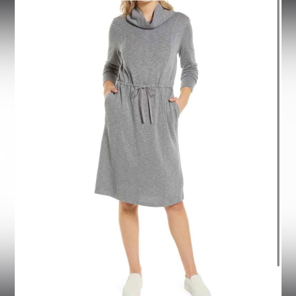 Caslon cowl neck knit dress